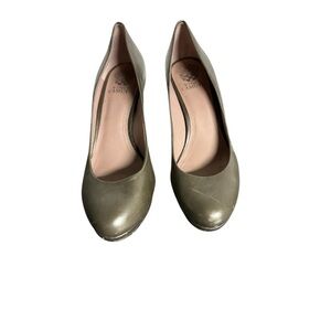 Vince Camuto Metal Taupe Orlov Pearl Heels